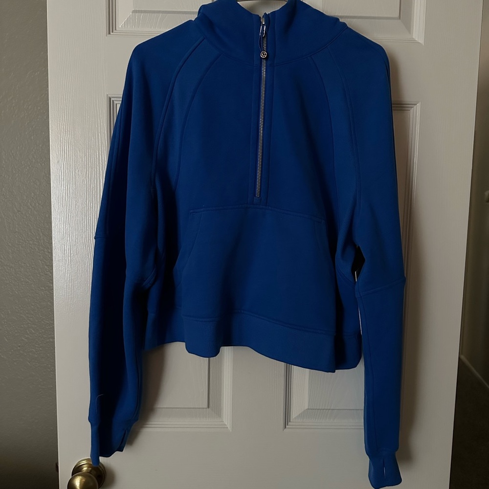 Women's Blue Quarter-Zip Top